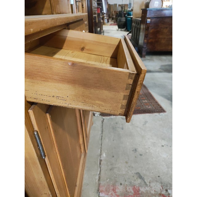 Late 19th Century Austrian Alpine Pine Step-Back Cupboard / Farmhouse Display Cabinet For Sale - Image 9 of 10