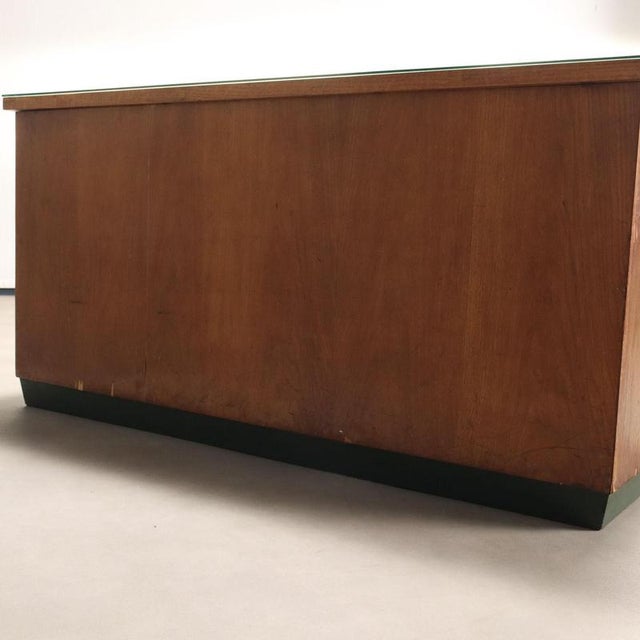 Brown Vintage Writing Desk in Oak Veneer, 1940s For Sale - Image 8 of 10