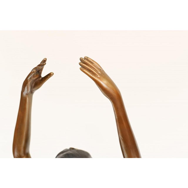 French Bronze Ballet Dancer Figurine For Sale - Image 5 of 10