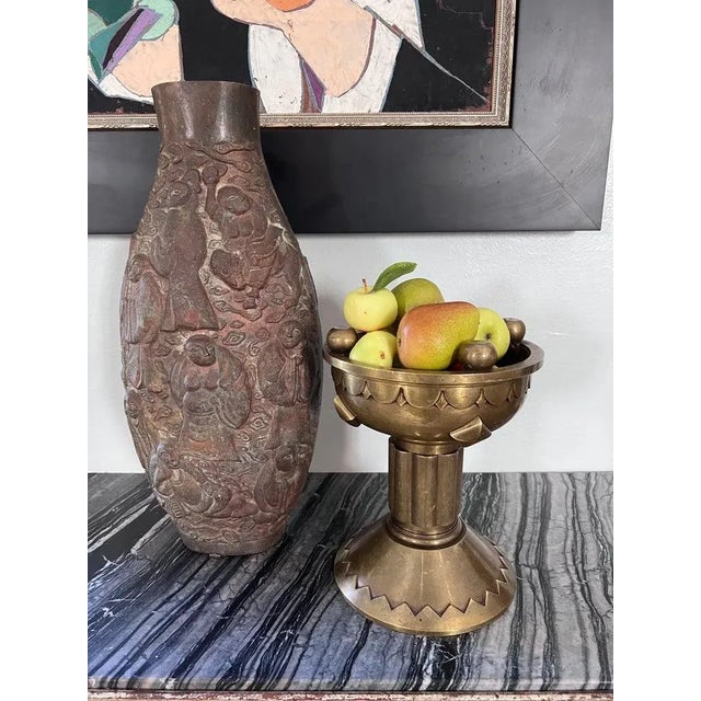 Solid Brass French Architectural Element or Planter Jardinières For Sale - Image 11 of 13