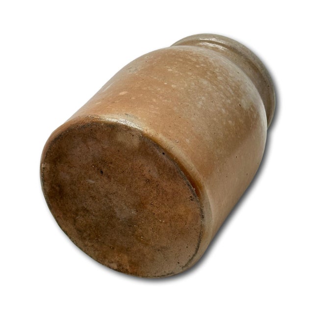 Hard to Find Small 1 Gallon Size Antique American Blue Decorated Stoneware Butter Churn - Circa Mid 1800s For Sale - Image 16 of 18