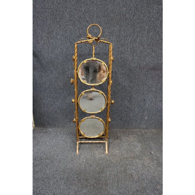 Metal Hollywood Regency Muffin Tray For Sale - Image 7 of 8