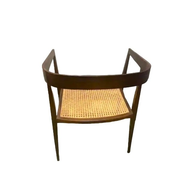 1960s 1960s Attributed to Joaquim Tenreiro Rosewood and Cane "U" Chairs - Set of 8 For Sale - Image 5 of 10