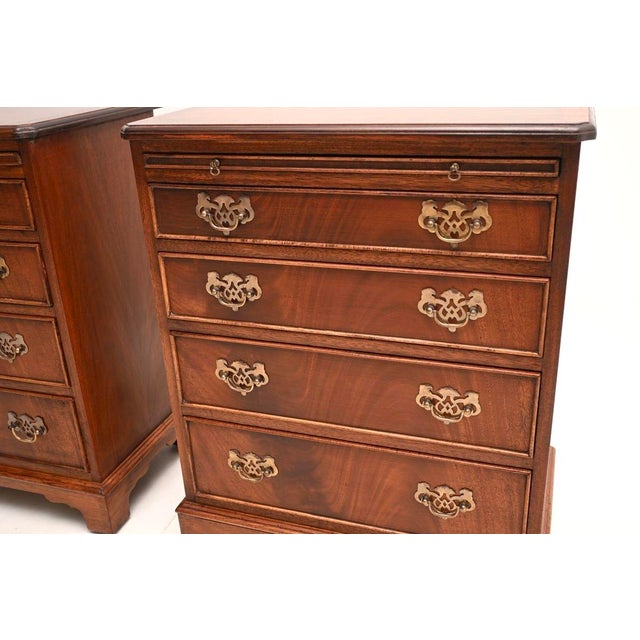 Mahogany Chests of Drawers, 1950, Set of 2 For Sale - Image 11 of 12