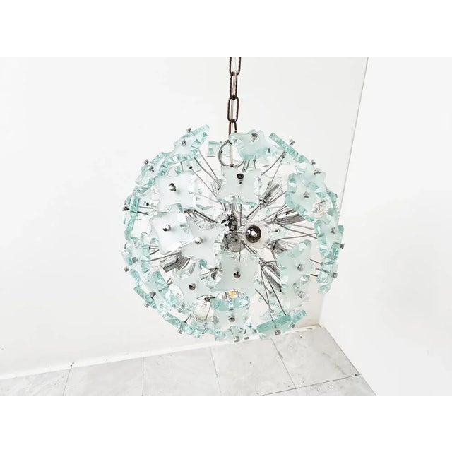 Mid-Century Sputnik Chandelier in Glass, 1970s For Sale - Image 10 of 11