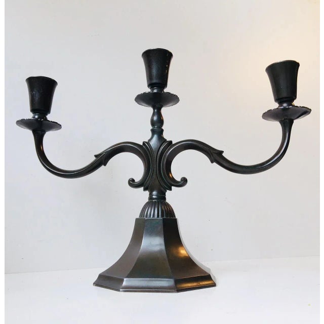 Art Deco Model 155 Candelabra by Just Andersen, 1930s For Sale - Image 6 of 6