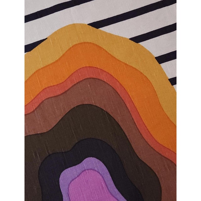 1970s Mid-Century Demanda Panel in Fabric by Antoinette de Boer, 1970s For Sale - Image 5 of 6