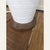 Mid-Century Modern 1970s Mid Century Modern White Ceramic Table Lamp, Wood Base 29" Rewired For Sale - Image 3 of 11