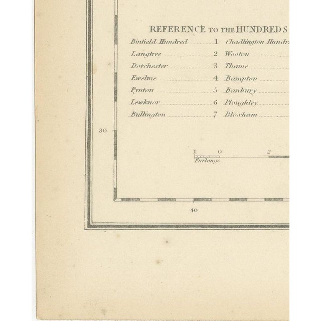 Antique Hobson Fox Hunting Map of Oxfordshire by Heythrop Hunt, 1870 For Sale - Image 6 of 10