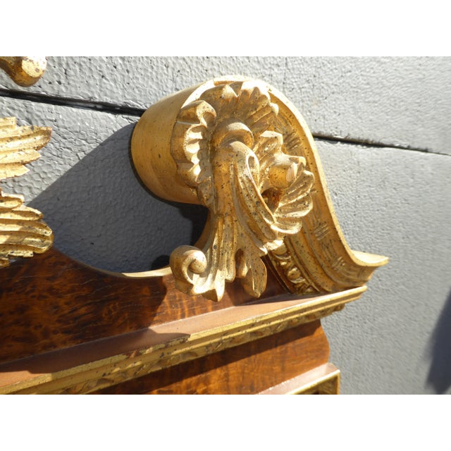 Vintage Federal Eagle Style Wall Mirror W Phoenix Motif Made in Italy ~ La Barge For Sale - Image 10 of 13