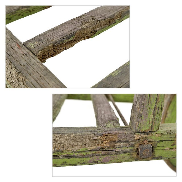 Antique Cart in Weathered Wood For Sale - Image 6 of 7