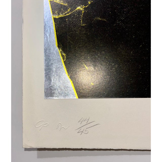 Enrico Baj, Italian Surrealist Pop Art Serigraph Enrico Baj Pop Art Silkscreen Foil Print, c.1975 For Sale In Miami - Image 6 of 9