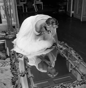 Make Up Mirror' Contemporary Archival Black and White Photograph Print From the Original Negative by Thurston Hopkins - 16x16