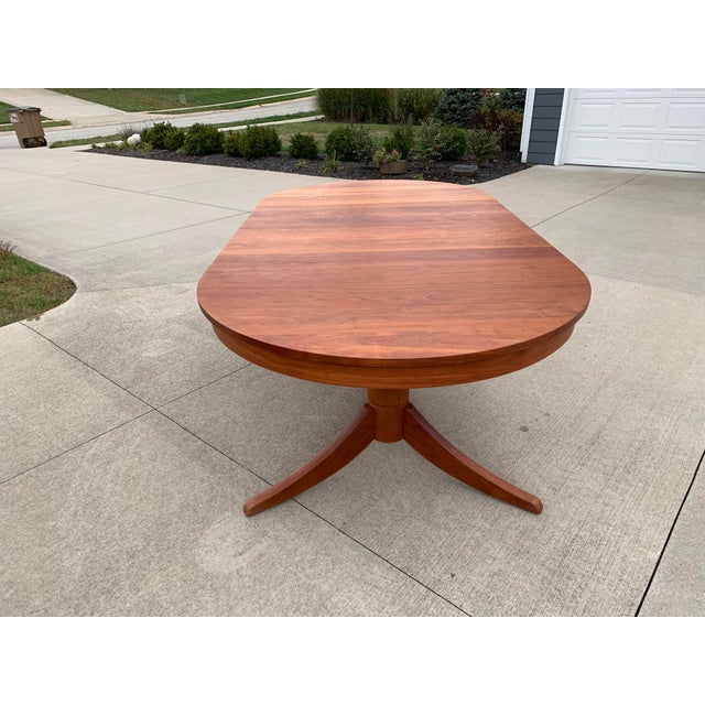 Thomas Moser of Maine Oval Cherry Double Pedestal Dining Table Chairish
