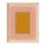 Mustard Gold & Blush Pink Minimalist Color Field Art Print, Emily Keating Snyder, 20 X 16 Print in Wood Frame For Sale