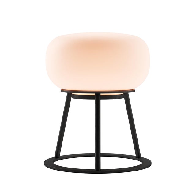 TRIPOD Rechargeable Cordless LED Table Lamp, 3-Levels Brightness Touch Sensor Control, Black For Sale - Image 13 of 14