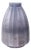 Cool Ice Blue Ribbed Vessel- Tall For Sale