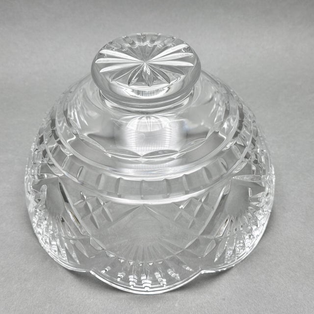 Transparent Vintage Waterford Irish Crystal America’s Heritage Collection Benjamin Franklin Liberty Bowl For Sale - Image 8 of 10
