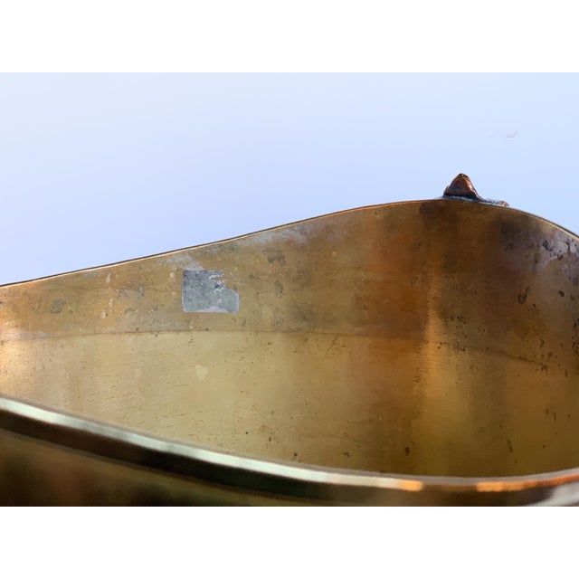 Brass Vintage Brass Champagne Billecart-Salmon Ice Bucket For Sale - Image 8 of 13