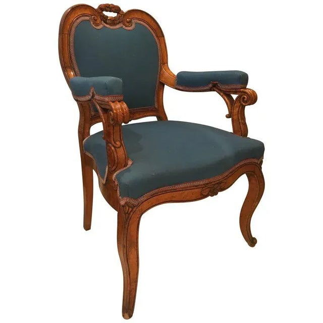19th Century Louis XVI Style Armchair For Sale - Image 11 of 11