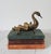 Mid 20th Century Vintage Footed Brass Swan Soap or Trinket Dish For Sale - Image 5 of 11