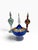 Vintage Hand-Blown Egyptian Pyrex Glass Genie Perfume Bottles – Collection of 5 For Sale In West Palm - Image 6 of 8