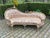 1970s French Louis XVI Pink Silk Damask Gold Settee Beech For Sale - Image 16 of 16