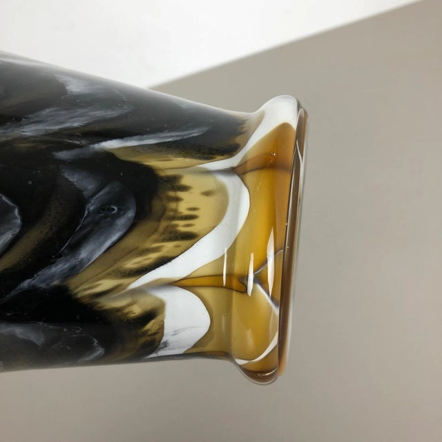 Extra Large Italian Multi Colored Pop Art Opaline Vase, 1970s For Sale - Image 4 of 11