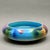 Vintage Judith Stiles Ceramic Bowl With Airbrushed Rainbow Cats and Hearts Design For Sale - Image 4 of 7