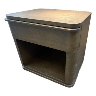 Rh Ligné Open Nightstand 26" – Brown Brushed Oak For Sale