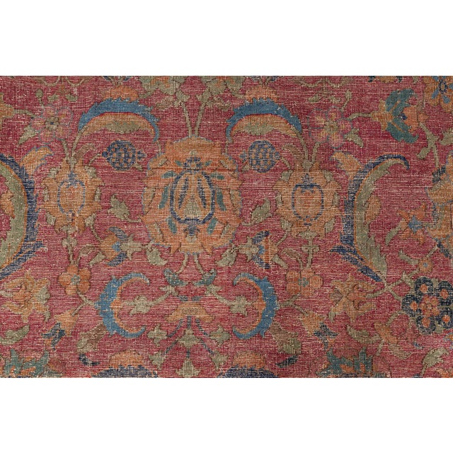 Antique Esfahan Rug For Sale In New York - Image 6 of 8