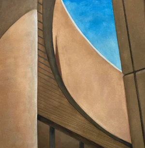 Civic Center Modern Architectural Print