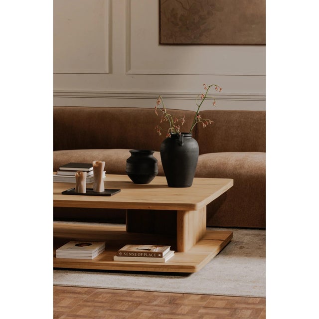 2020s Moe’s “Casey” Large Coffee Table - Rustic Oak For Sale - Image 5 of 8