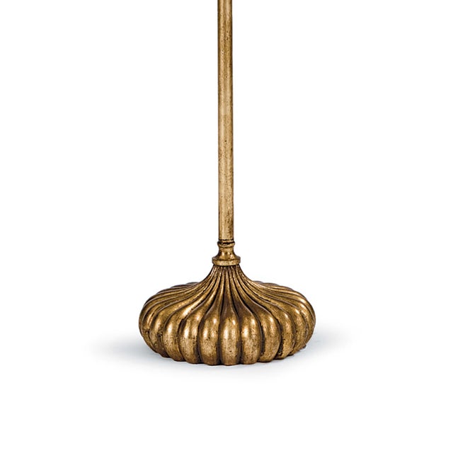 Regina Andrew Clove Stem Floor Lamp in Antique Gold Leaf For Sale - Image 4 of 5