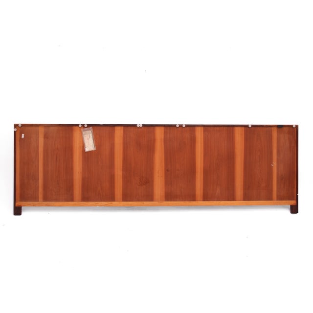 Falster Denmark Rosewood Extra Wide 108" King Headboard Maurice Villency 1975 For Sale In Philadelphia - Image 6 of 8