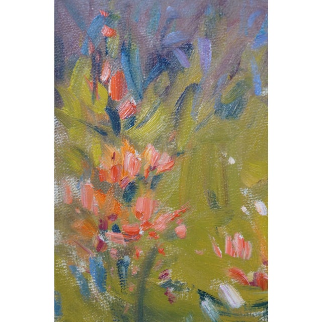 Rosa Canto Spanish Impressionist Floral Desert Landscape Oil Painting 48" For Sale - Image 11 of 14