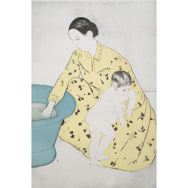 Mary Cassatt (1844-1926) The child's bath Colour engraving (drypoint, soft ground and aquatint) Signed in the plate with...