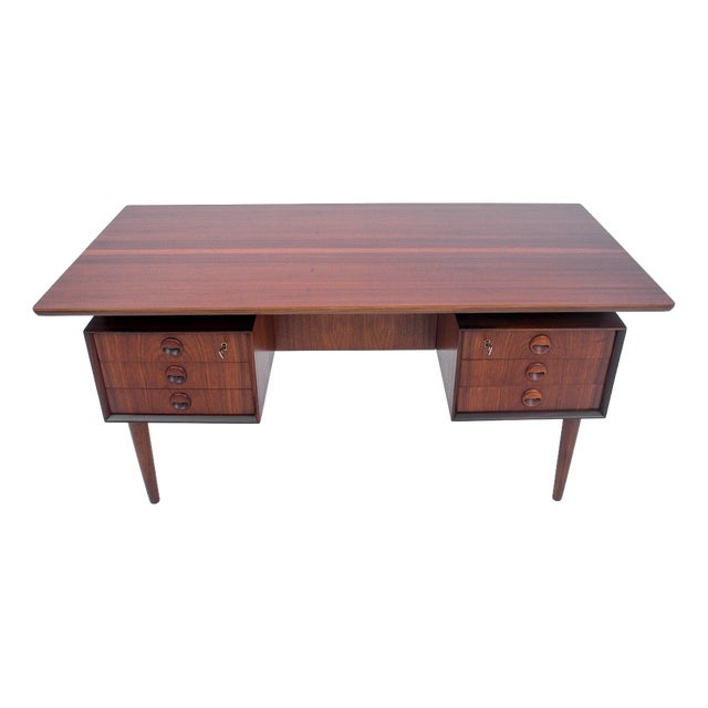 Vintage Danish Teak Desk, 1960s For Sale