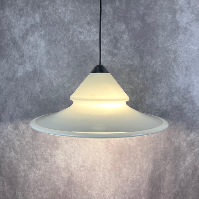 Vintage Danish Lamp in Opal Glass from Royal Copenhagen, 1980s For Sale - Image 9 of 9