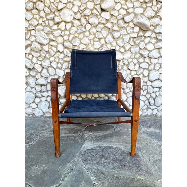 Mid-Century Modern KK47000 Safari Chair by Kaare Klint for Rud. Rasmussen, Denmark, 1960s For Sale - Image 3 of 17