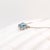 Aquamarine Pendant Necklace w Earth Mined Diamonds in Solid 14K Gold EM 5x7mm For Sale In Columbus - Image 6 of 8