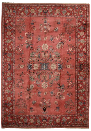 Vintage Hand Knotted Wool Turkish Sparta Rug - 10′5″ × 14′8″
