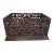 Antique Hand Carved German Black Forest Wood Reticulated Dresser Spool Box For Sale