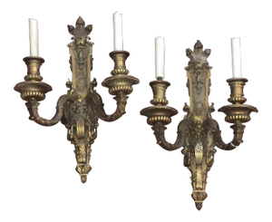 Spanish Mediterranean Sconces - A Pair
