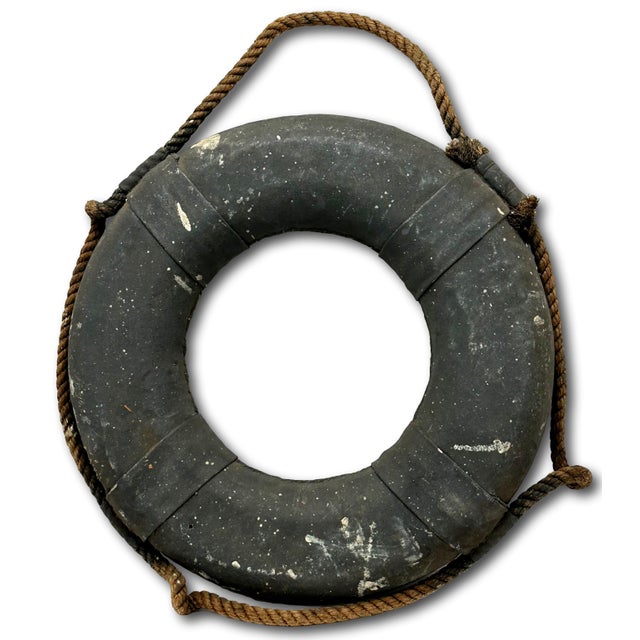 This Really is a Great Looking Authentic Antique Functional Ships Life Preserver - Flotation Ring. Circa Very Early 1900s....