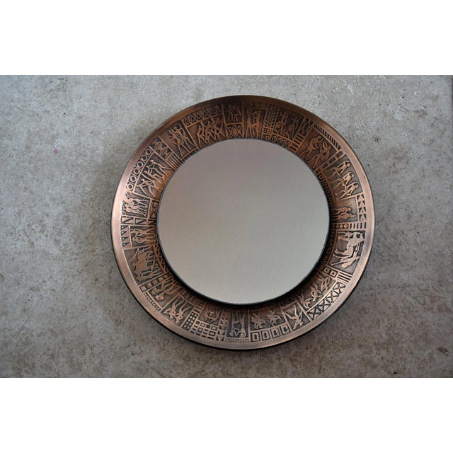 Mid-Century Italian Copper Mirror by Furgeri, 1960s For Sale - Image 4 of 13