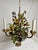 Hollywood Regency Vintage Italian Tole Floral Bouquet Chandelier For Sale - Image 3 of 12