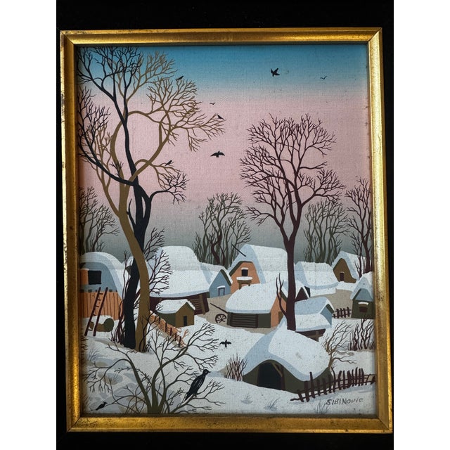Original Oil Painting, Signed by French Artist Sibinovic For Sale - Image 10 of 11