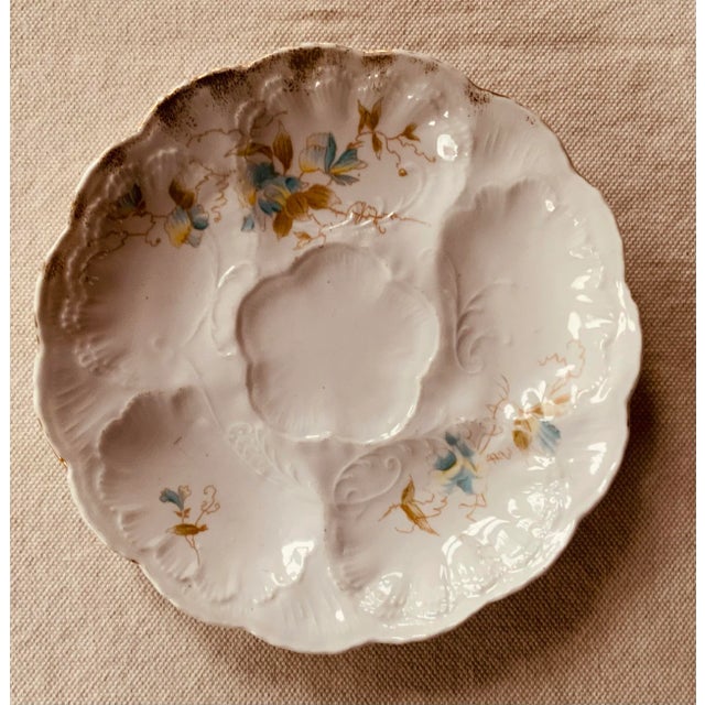 Early 19th Century French Porcelain Oyster Plate - Rococo Inspired For Sale - Image 11 of 11