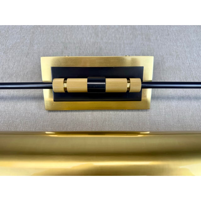 Hudson Valley Lighting Modernist “Bowery” Brass Wall Sconce by Hudson Valley Lighting For Sale - Image 4 of 12